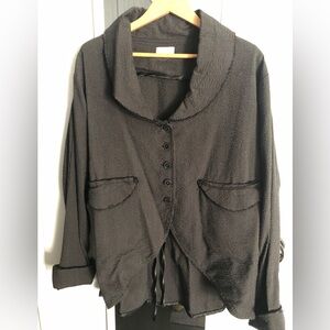 Krista Larson Black/Gray Stripe Jacket